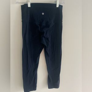 Lululemon Align crop 21” navy leggings size 6